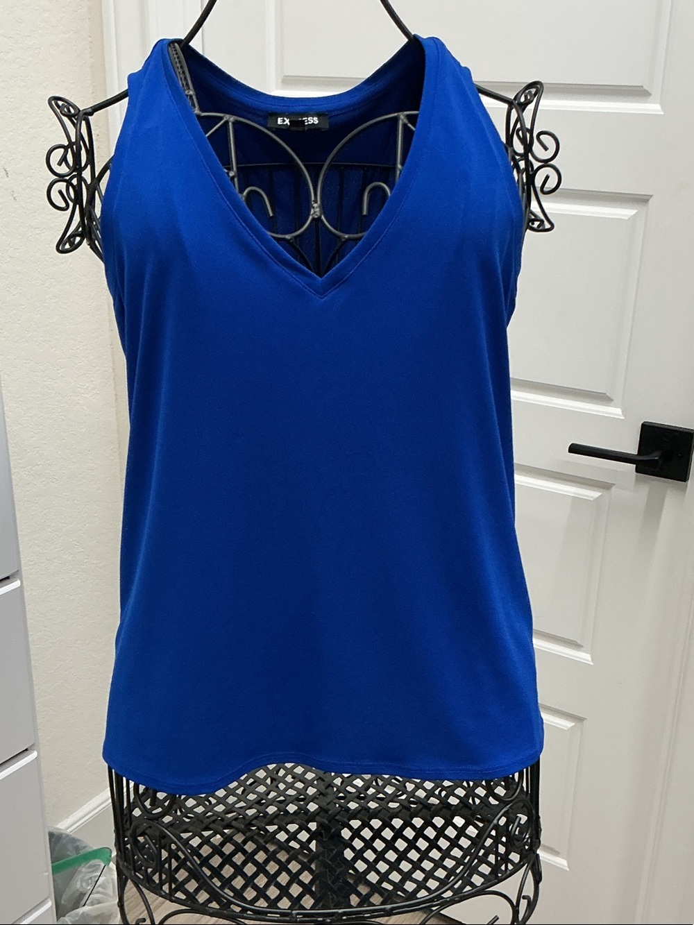 Express Women’s Cobalt Blue V-Neck Tank Top